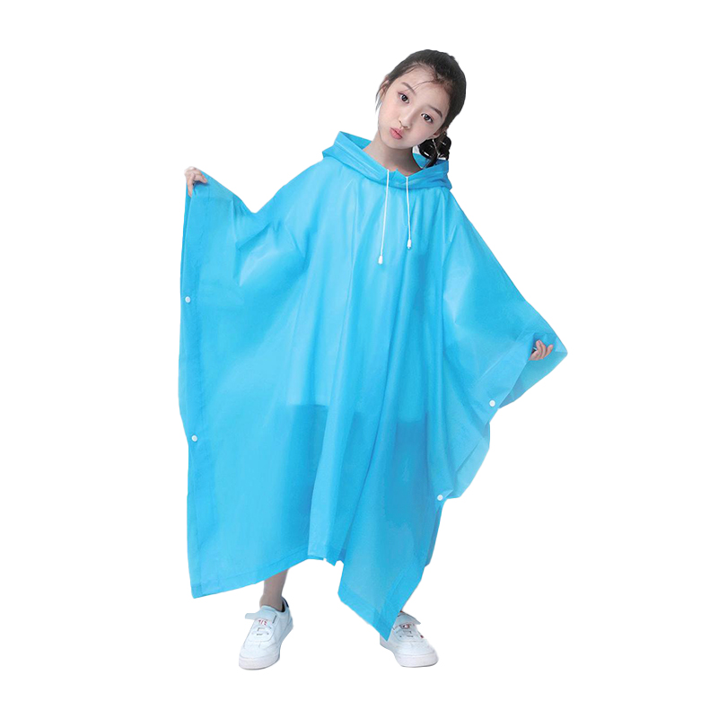 EVA Poncho tegneserieregnfrakk for barn