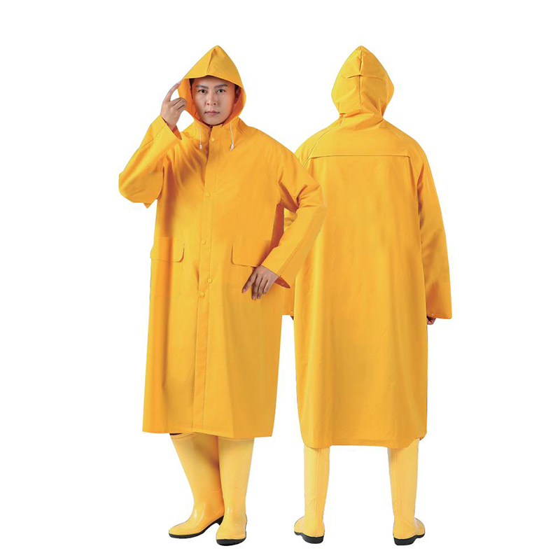 Polyester med PU-belegg regnfrakkdrakter